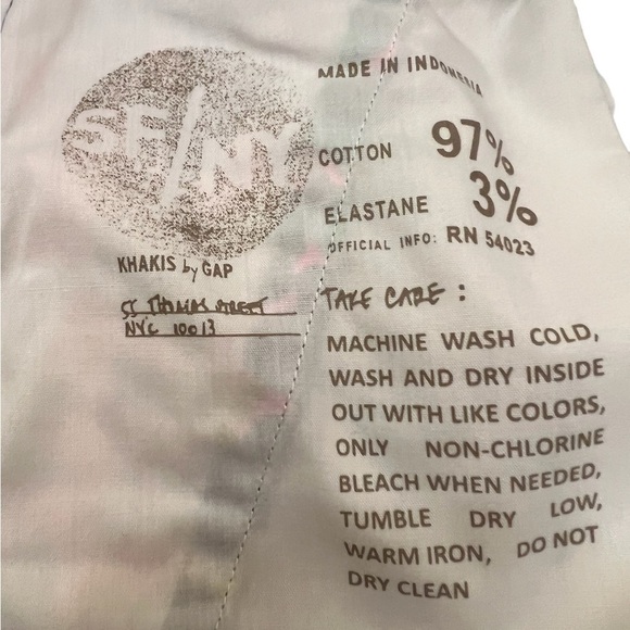 Gap Khakis Skinny Mini Floral Print Crop Pants 0 - Picture 7 of 7